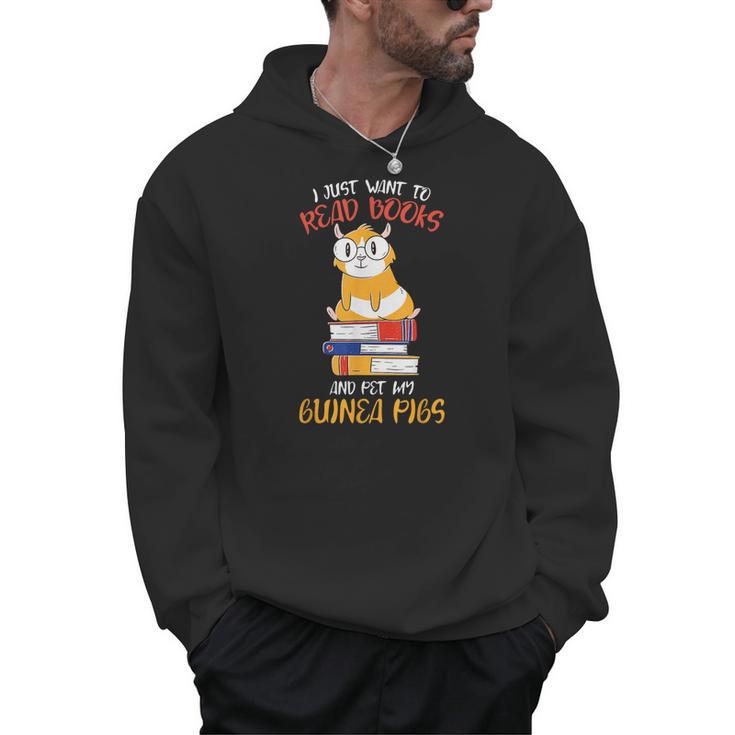 Read Books Pet Guinea Pigs Rodent Owner Lover Pet Men Hoodie