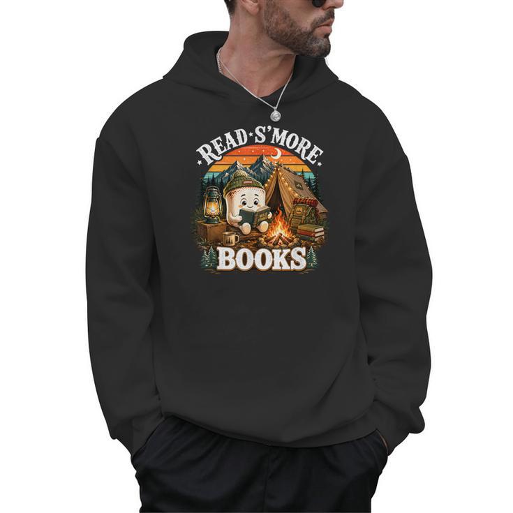 Read S'More Books Cute Campfire Reading Book Lovers Camping Men Hoodie