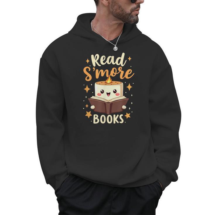 Read S'More Books Reading Campfire Camping Men Hoodie