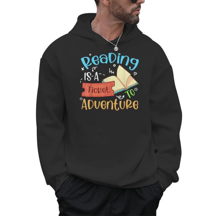Reading Adventure Librarian Bookworm Book Lover Men Hoodie