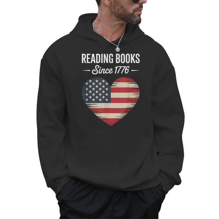 Reading Books Since 1776 American Reading Pride Men Hoodie