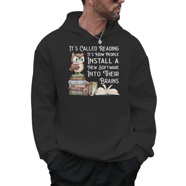 Reading Books Stimulates The Imagination Software For Brains Men Hoodie