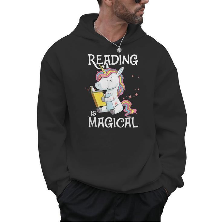 Reading Is Magical Book Lover Unicorn English Teacher Girls Men Hoodie