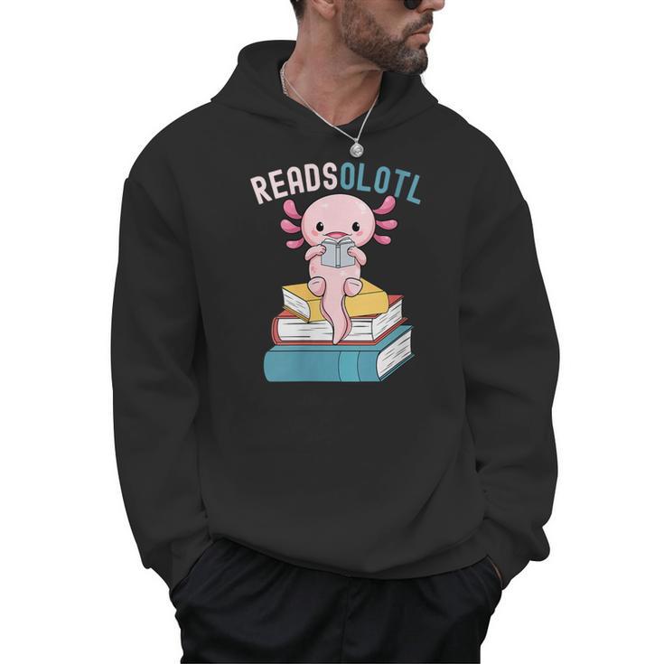 Reads Alotl Shirt Kids Readsolotl Read Axolotl Shirt Books Men Hoodie