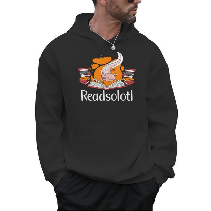Readsolotl Book Lover & Axolotl Men Hoodie
