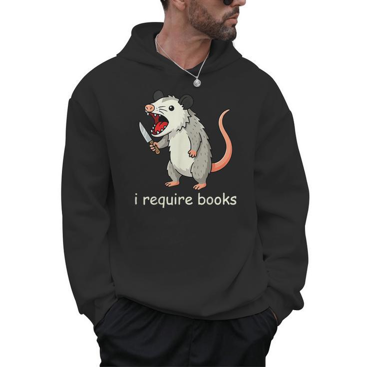 I Require Books Men Hoodie