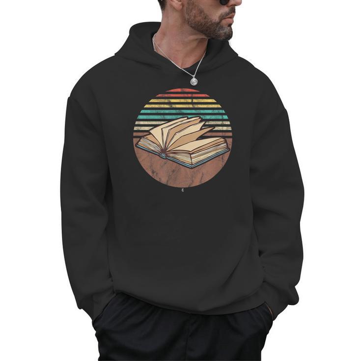 Retro Book Bookworm Book Lover Reader Reading Men Hoodie