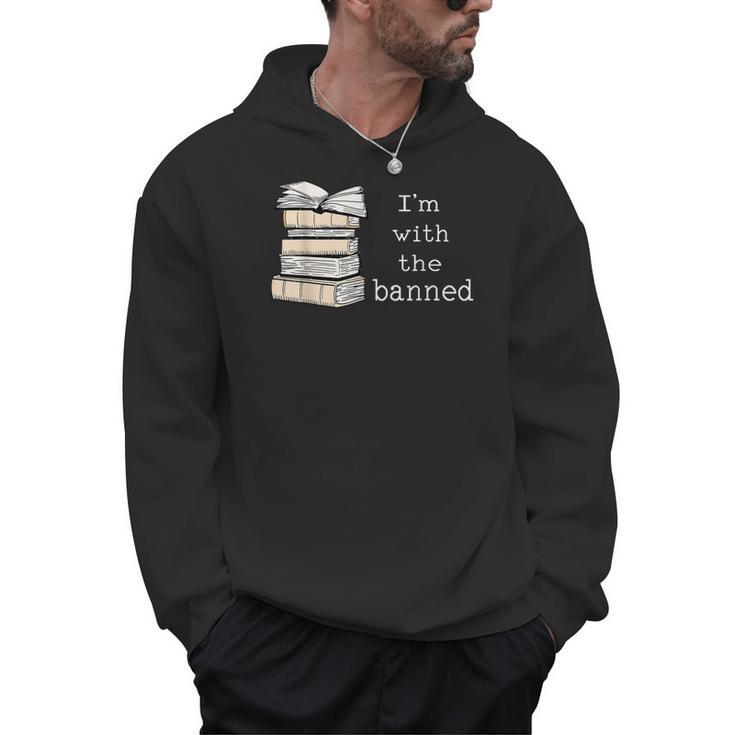 Retro I'm With The Banned Books Men Hoodie