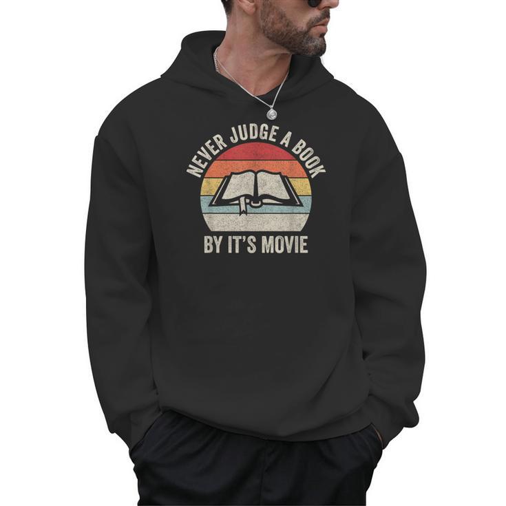 Retro Never Judge A Book By Its Movie Shirt Book Reader Men Hoodie