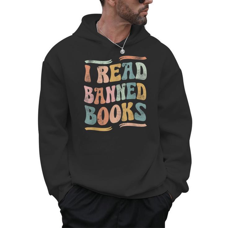 Retro I Read Banned Books Shirt Men Hoodie