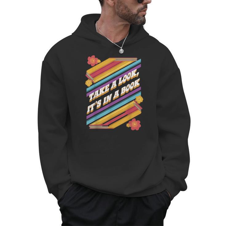 Retro Style Take a Look It's In a Book Men Hoodie