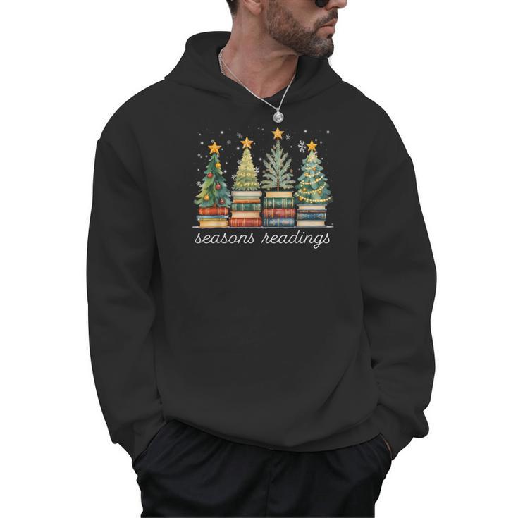 Seasons Readings All Booked For Christmas Book Reading Lover Men Hoodie