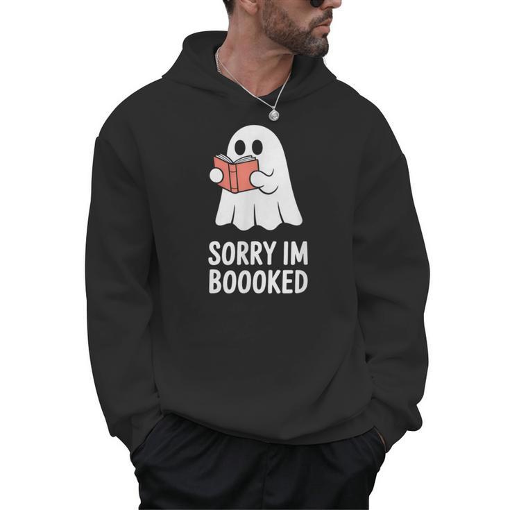 Sorry Im Boooked Reading Ghost Book Meme Men Hoodie