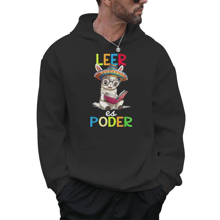 Spanish Reading Book Lover Sloth Maestra Leer Es Poder Men Hoodie