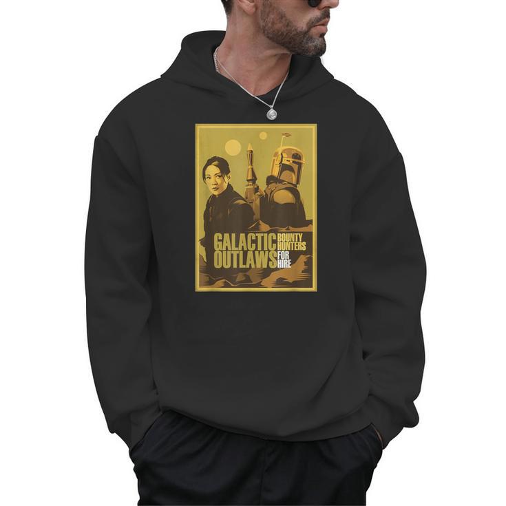 Star Wars The Book Of Boba Fett Fennec Outlaws Poster Men Hoodie