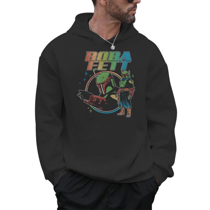 Star Wars The Book Of Boba Fett Rainbow Logo Men Hoodie