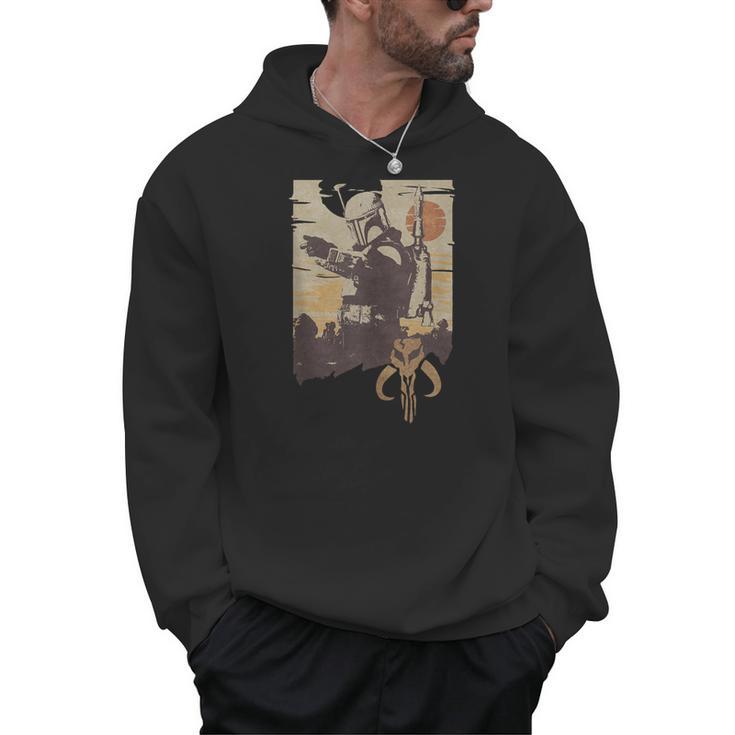 Star Wars The Book Of Boba Fett Tatooine Battle Men Hoodie