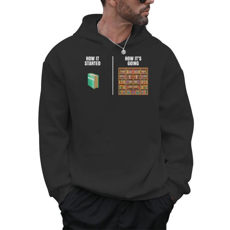 How It Started Book Lovers Shirts Meme Pun Book Men Hoodie
