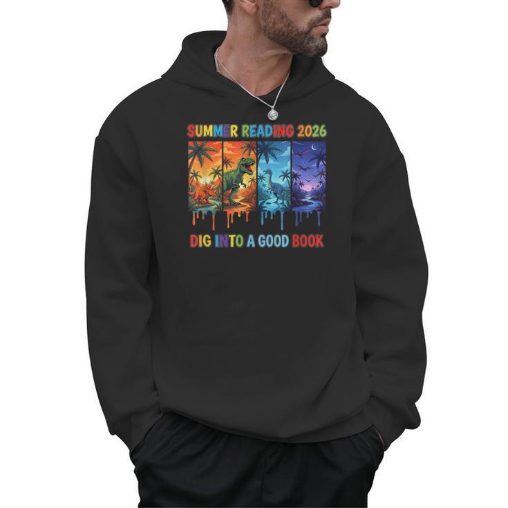 Summer Reading 2026 Unearth A Story Dinosaur Books Men Hoodie