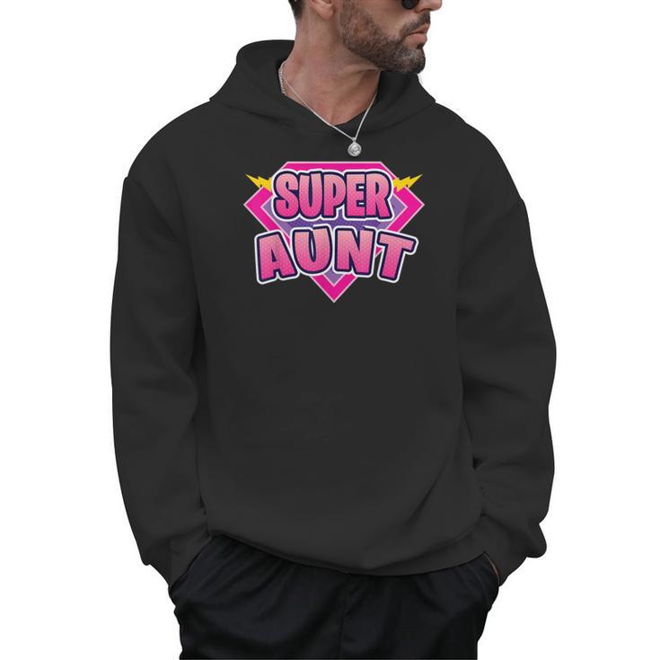Super Aunt Superhero Grandmother Comic Book Matching Men Hoodie