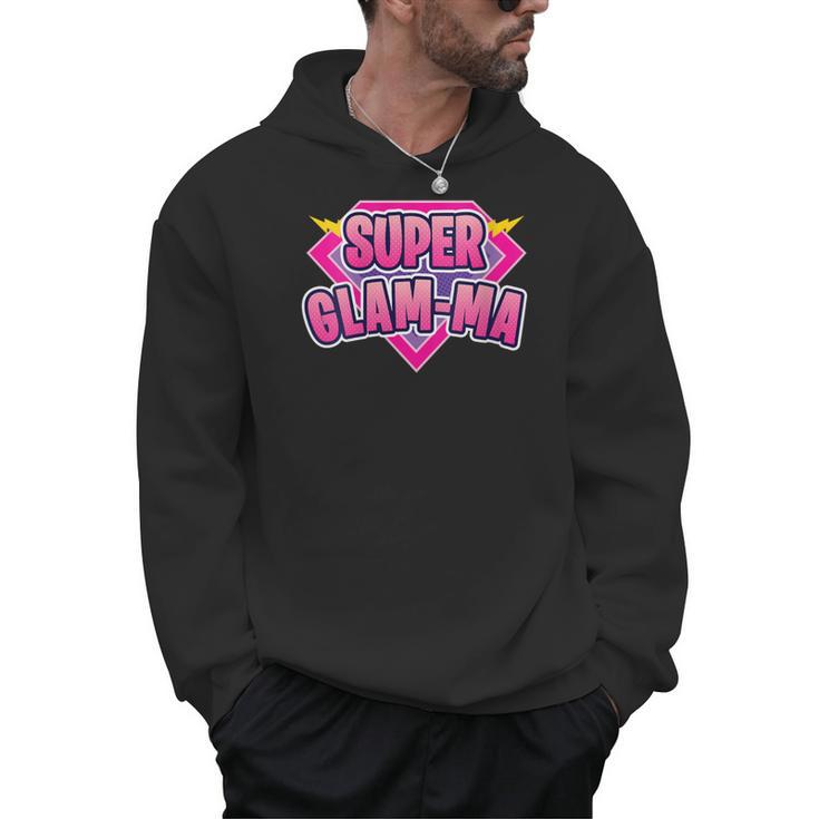 Super Glam-Ma Superhero Grandmother Comic Book Men Hoodie