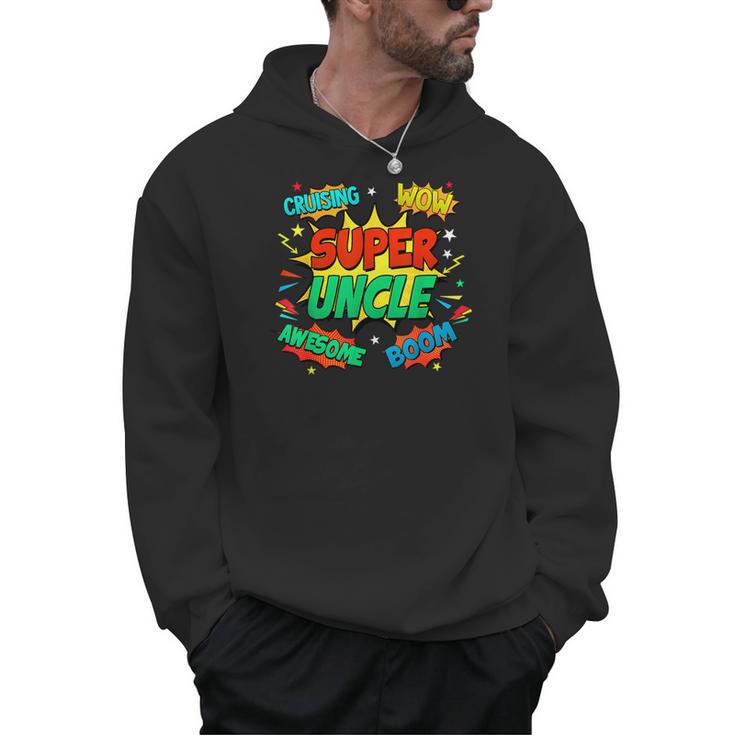 Superhero Uncle Costume For Men Comic Book Birthday Men Hoodie