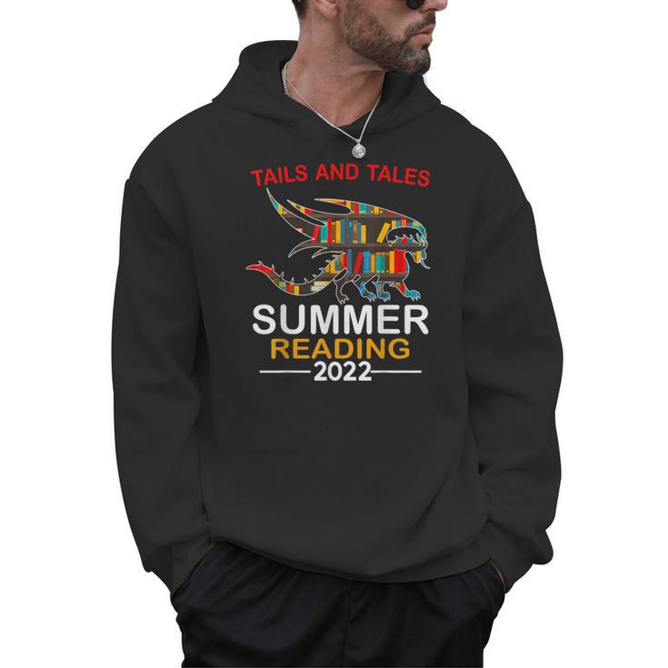 Tails And Tales Summer Reading 2022 Book Reading Teen Dragon Men Hoodie