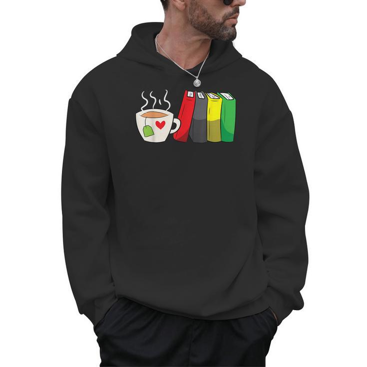 Tea And Bookworm Love Books And Tea Men Hoodie