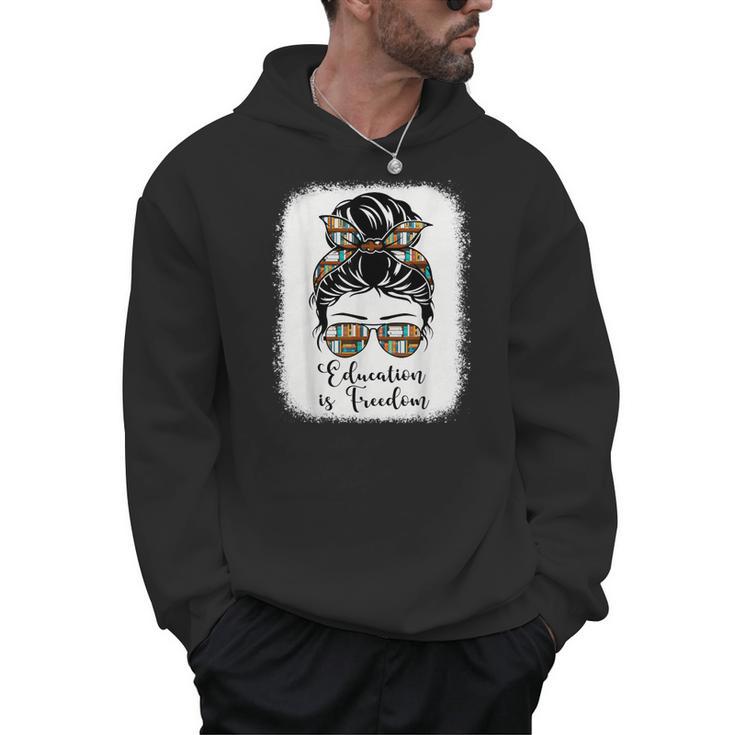 History Education Is Freedom Books African American Men Hoodie