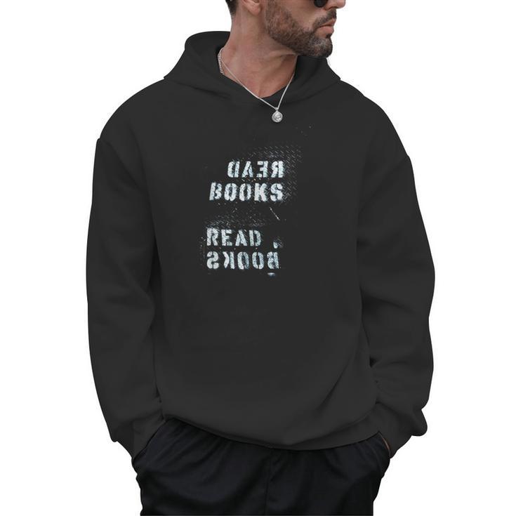 Trendy Read Books Stencil Spray Paint Men Hoodie