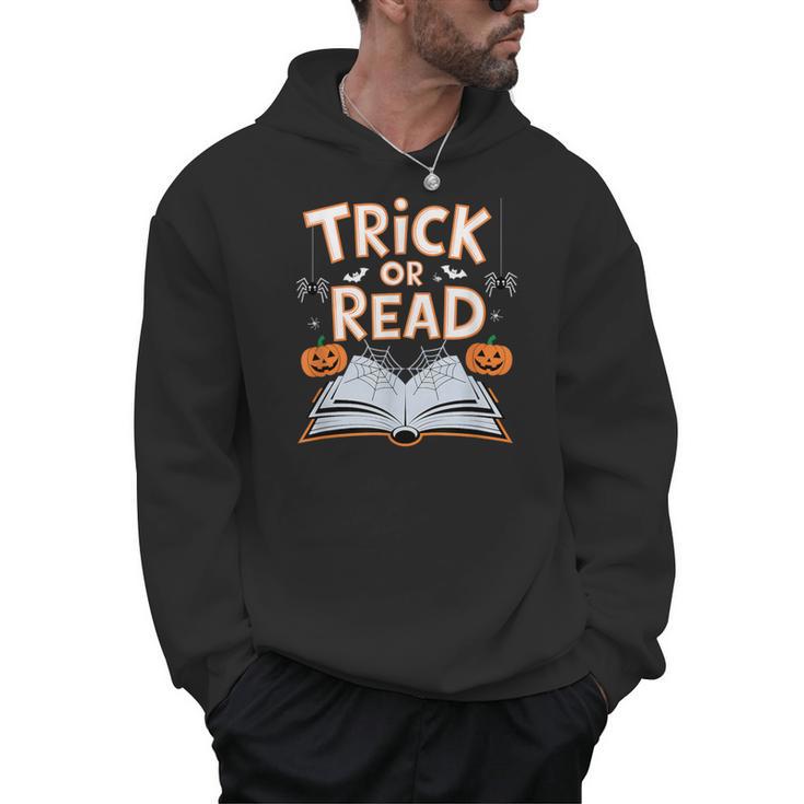 Trick Or Read Reading Book Halloween Pun Men Hoodie