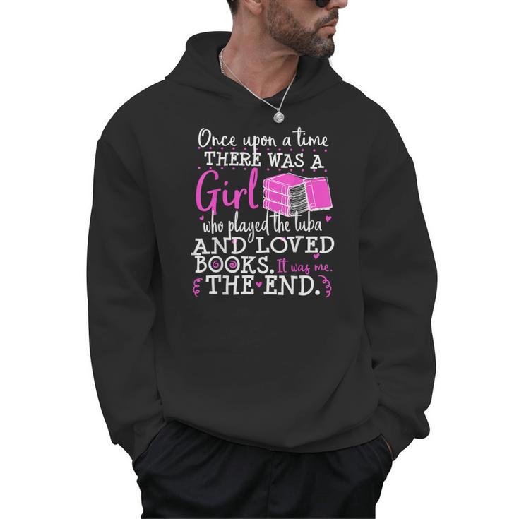 Tuba Player Book Lover Nerd Marching Band Reader Geek Men Hoodie