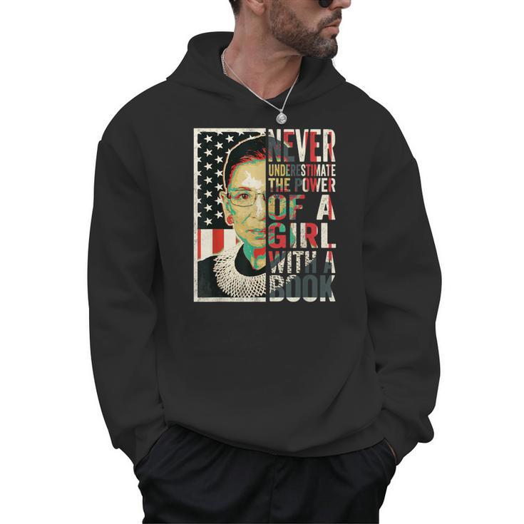 Never Underestimate The Power Of A Girl With A Book T-Shirt Men Hoodie