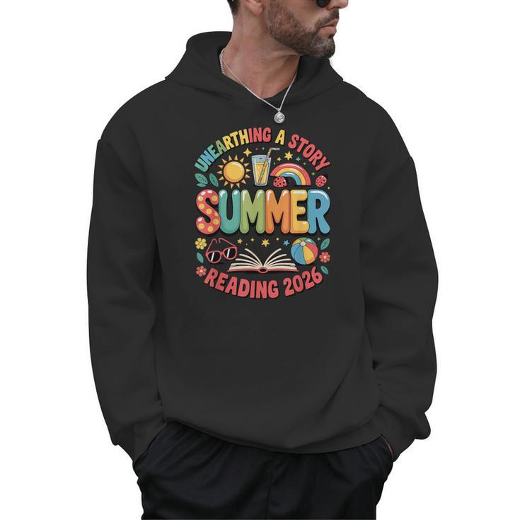Unearth a Story Summer 2026 Summer Reading Program Book Men Hoodie