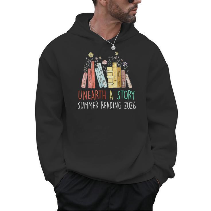 Unearth A Story Summer Reading 2026 Book Wildflowers Men Hoodie