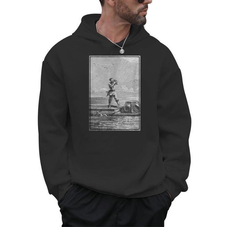 Vintage Captain Nemo Book Illustration 1871 Men Hoodie