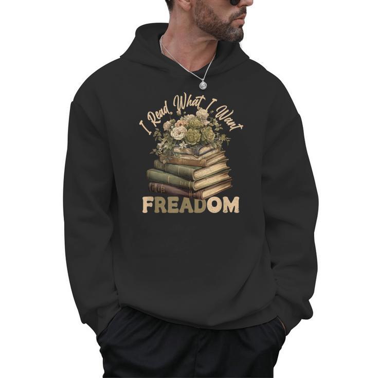 Vintage Censorship Freedom Reading Nerd I Read Banned Books Men Hoodie
