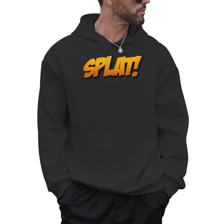 Vintage Comic Book Collector Reader Sound Effect Splat Men Hoodie