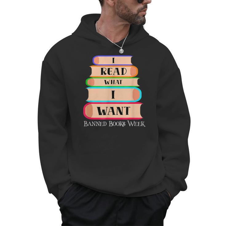 Vintage I Read What I Want Book Lovers Men Hoodie