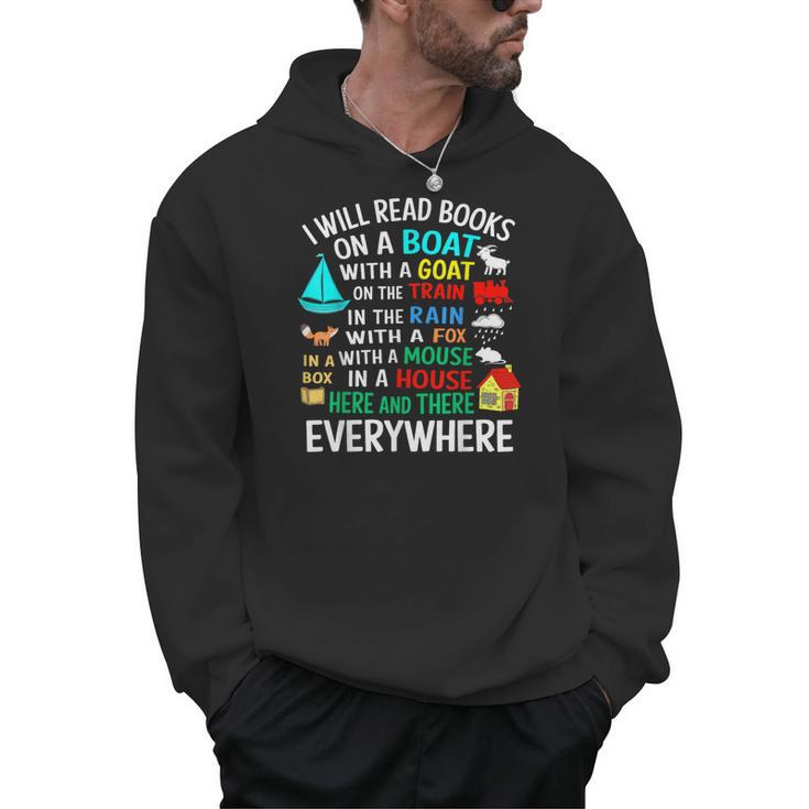 I Will Read Books On A Boat & Everywhere Men Hoodie