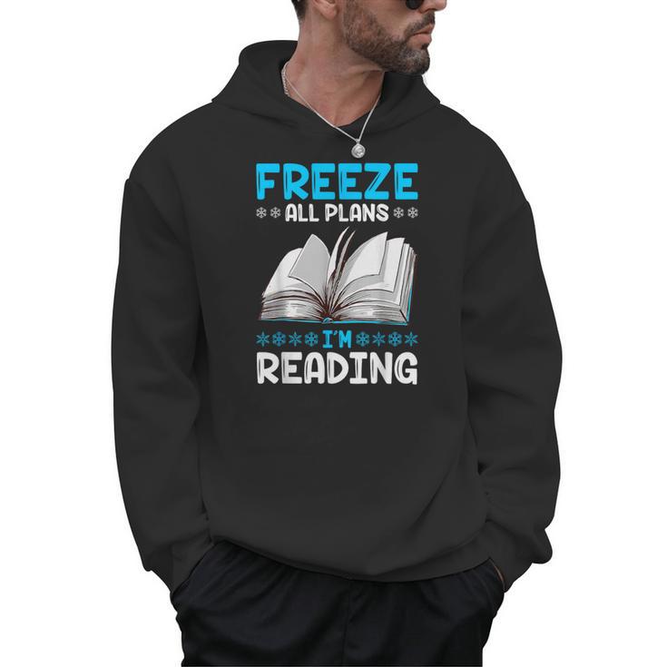 Winter Reading Book Bookworm Winter Men Hoodie