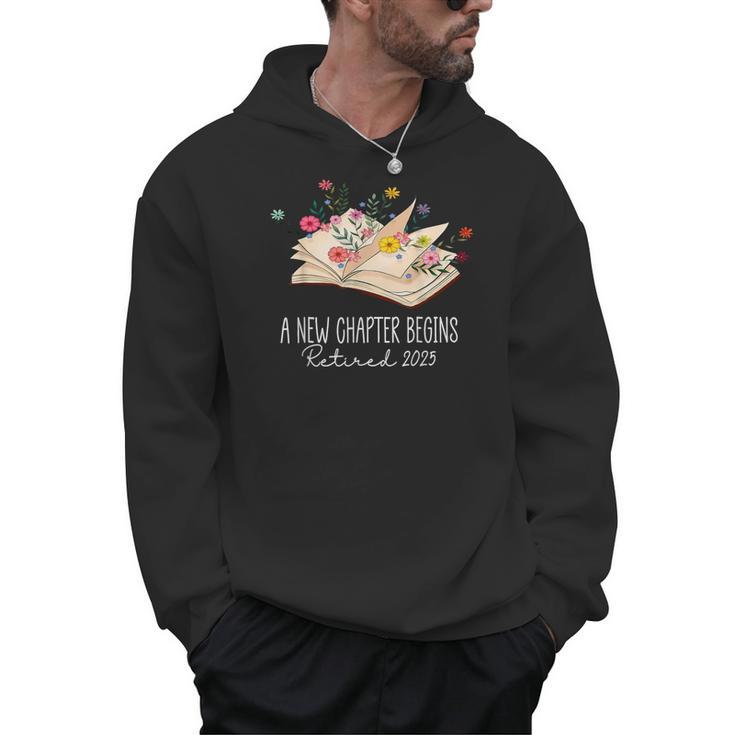 Women A New Chapter Begins Floral Book Retirement Teacher Men Hoodie