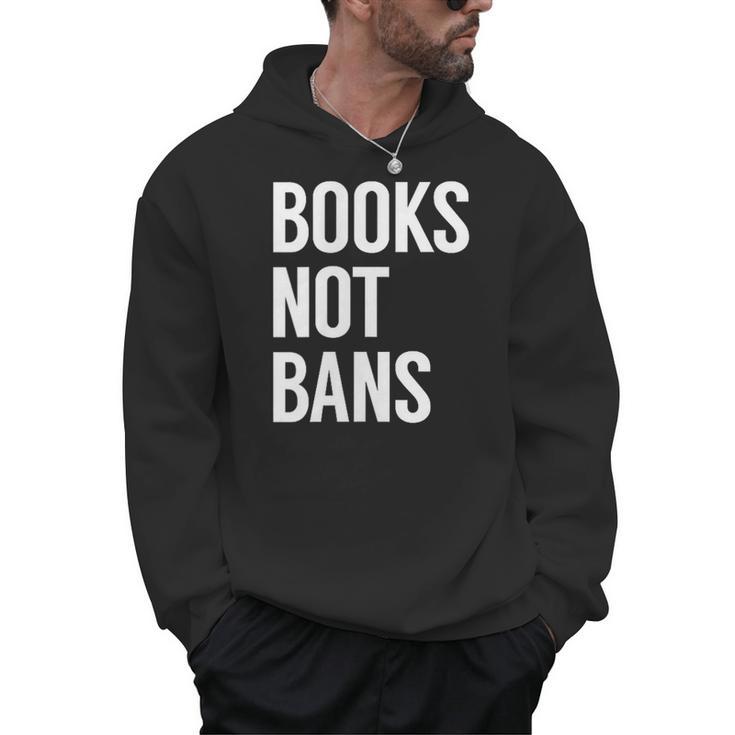 Women's Books Not Bans Men Hoodie
