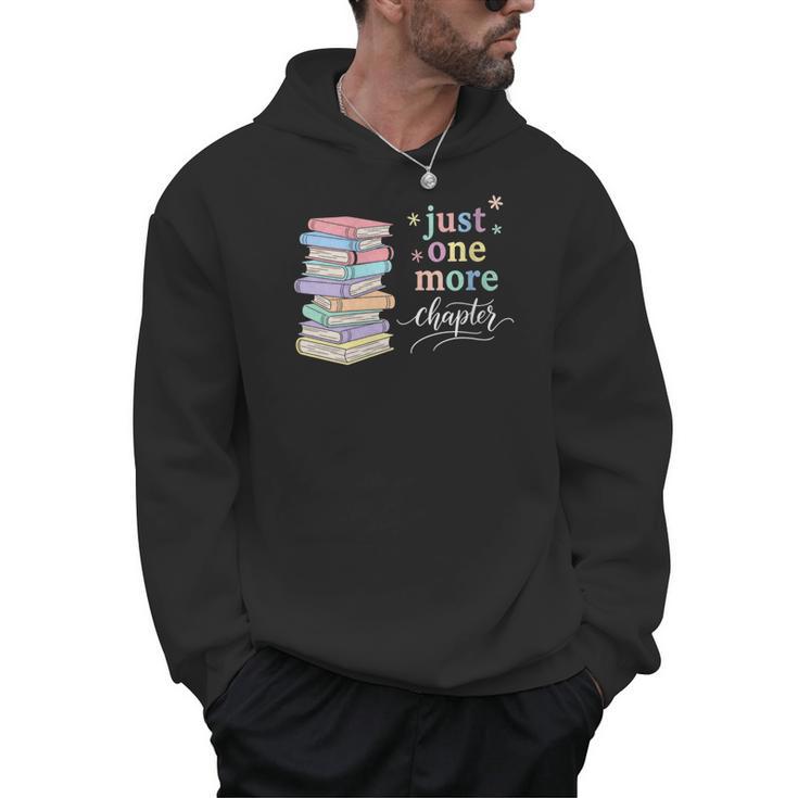 Women's Just One More Chapter Cozy Pastel Bookworm Cute Book Reader Men Hoodie
