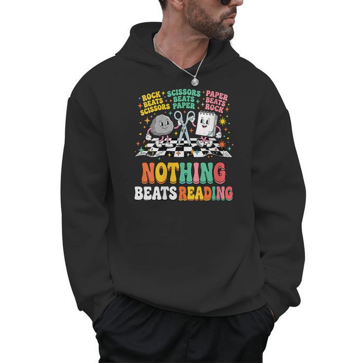 Women's Nothing Beats Reading Rock Paper Scissors Book Love Men Hoodie