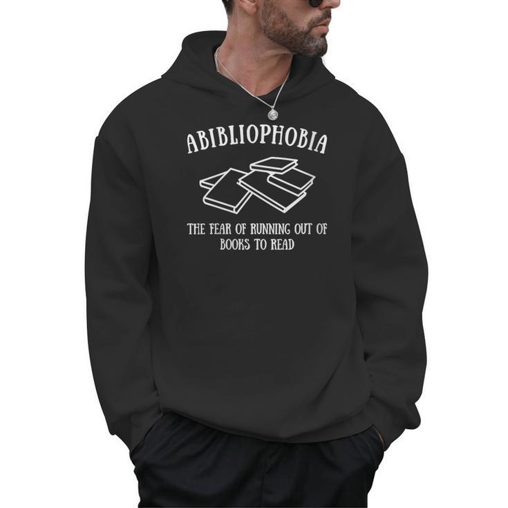 Women's Reader Bibliophobia The Fear Of Running Out Of Books To Read Men Hoodie