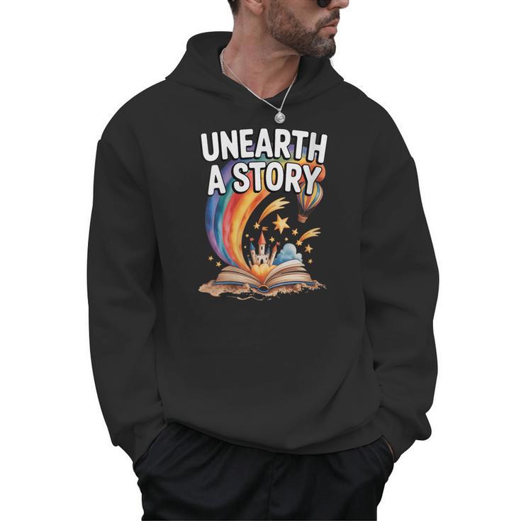 Women's Unearth A Story Rainbow Treasure Book Summer Reading 2026 Men Hoodie