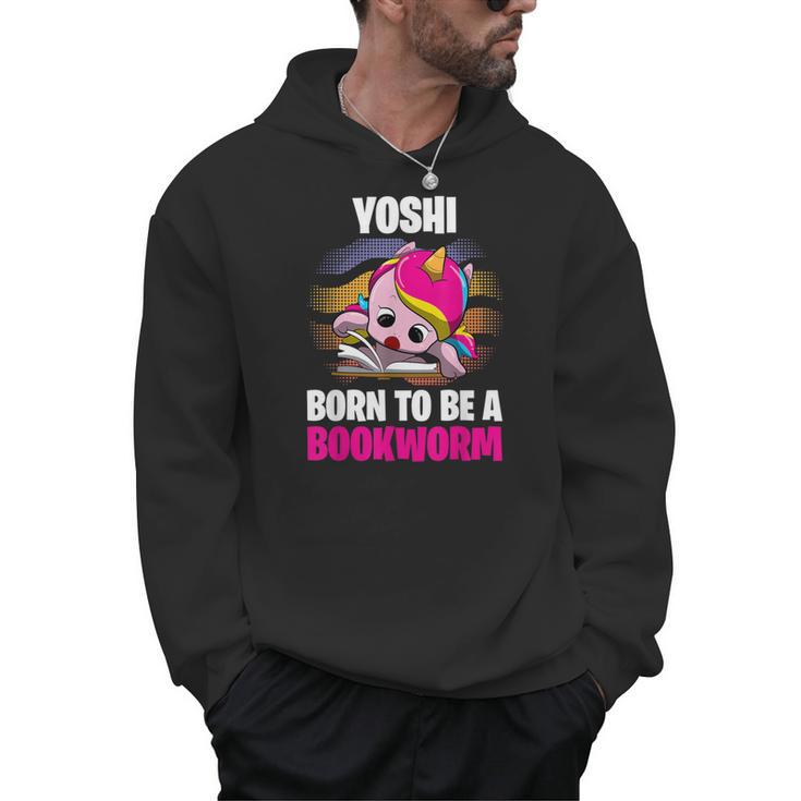 Yoshi Born To Be A Bookworm Personalized Men Hoodie