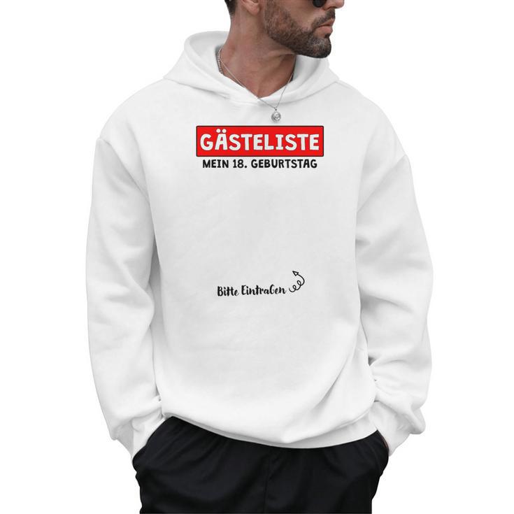 18th Birthday Party Guest Book 18 Years Man Woman Men Hoodie