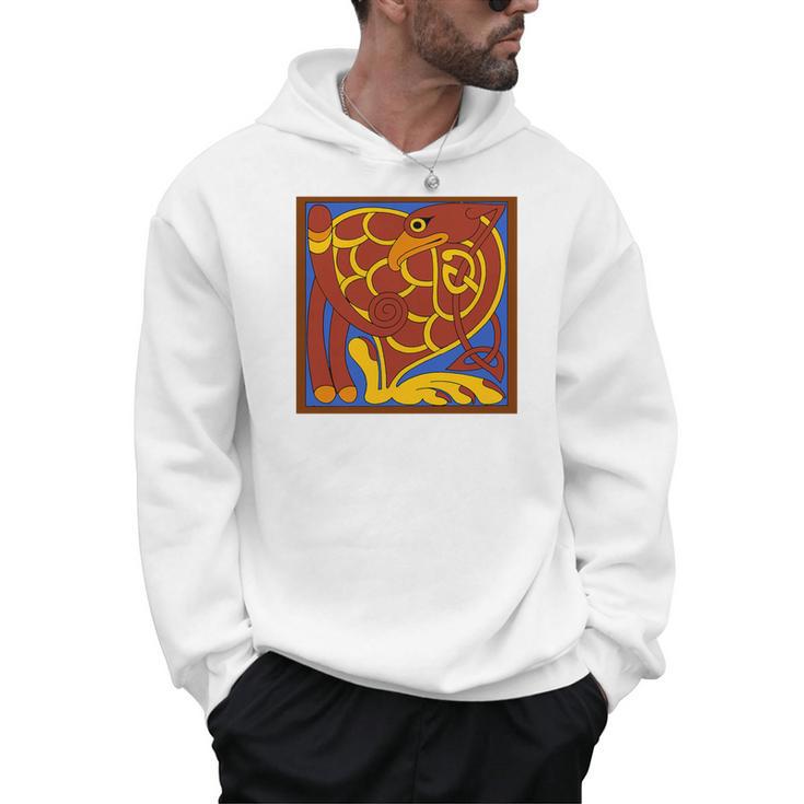 Book Of Kells Celtic Knot Medieval Bird Premium Tri-Blend Men Hoodie